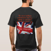 churchill Zitat T-Shirt (Rückseite)