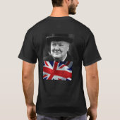 churchill Zitat T-Shirt (Rückseite)