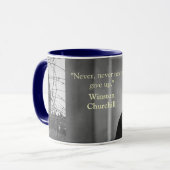churchill Zitat Tasse (Vorderseite Links)