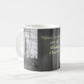churchill Zitat Tasse (Vorderseite Links)