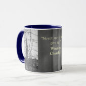 churchill Zitat Tasse (Vorderseite Links)