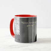 churchill Zitat Tasse (Vorderseite Links)