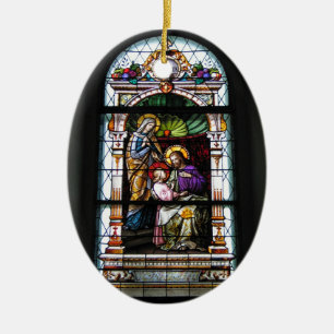 churchwindow vom brezje - Slowenien Keramikornament