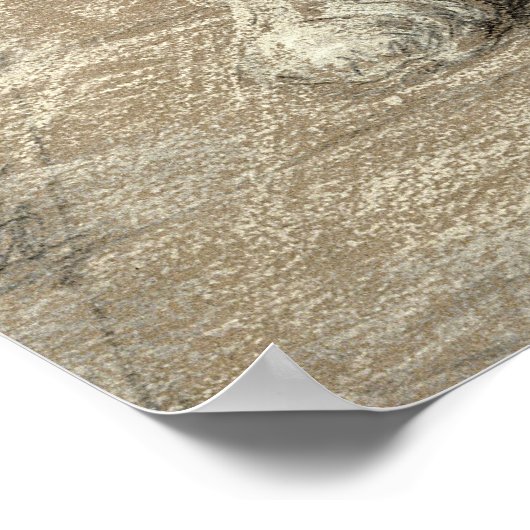 Churning Butter, 1866-68 Poster (Ecke)