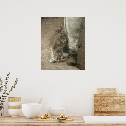 Churning Butter, 1866-68 Poster (Küche)