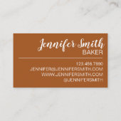 Churro Fried Teig Konditorei Koch Bäckerei Spanisc Visitenkarte (Rückseite)