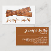 Churro Fried Teig Konditorei Koch Bäckerei Spanisc Visitenkarte (Vorne/Hinten)