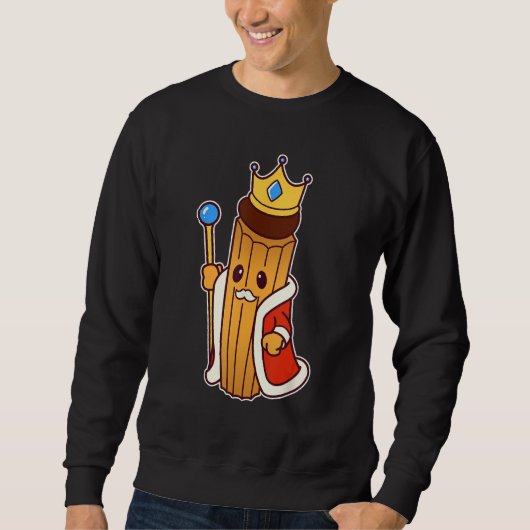 Churro King - Spanish Portuguese Cuisine Sweatshirt (Vorderseite)