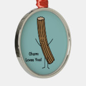 Churro Lieben Sie! Ornament Aus Metall (Rechts)