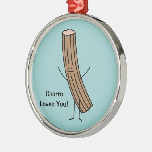 Churro Lieben Sie! Ornament Aus Metall (Links)