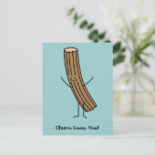 Churro Lieben Sie! Postkarte (Stehend Vorderseite)