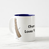 Churro Lieben Sie! Zweifarbige Tasse (Vorderseite Links)