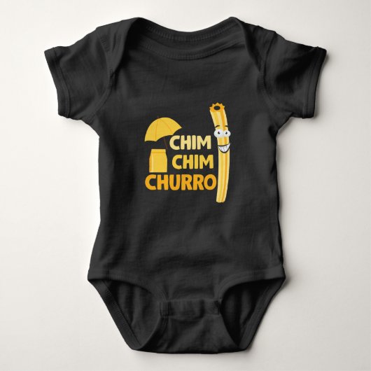 Churro Lover Funny Churros Themenpark Feinschmecke Baby Strampler (Vorderseite)