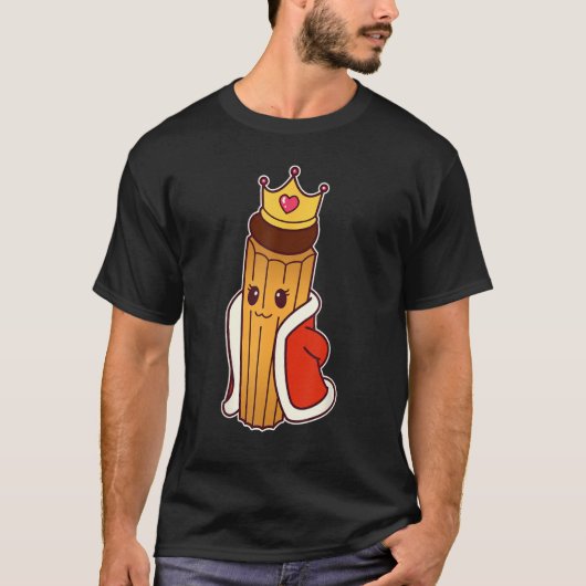 Churro Queen - Spanish  Portuguese Cuisine T-Shirt (Vorderseite)