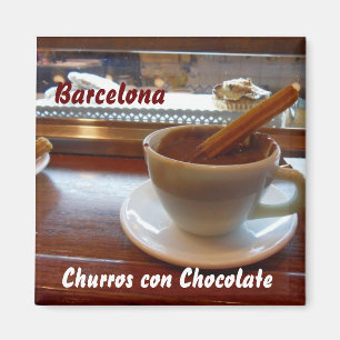 Churros Betrug Schokolade, Barcelona Magnet