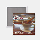 Churros con Chocolate, Barcelona Magnet (Vorderseite/Rückseite)