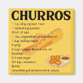 Churros einfaches Rezept Magnet (Vorne)
