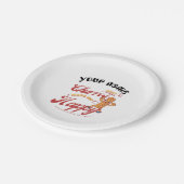 Churros Pappteller (Schrägansicht)