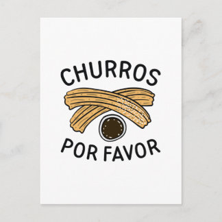 Churros Por Favor Postkarte