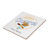 Churros Snack Vintag Dessert Retro Street Food Fliese (Seite)