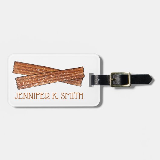 CHURROS Spanisch Gepäckanhänger (Vorderseite horizontal)