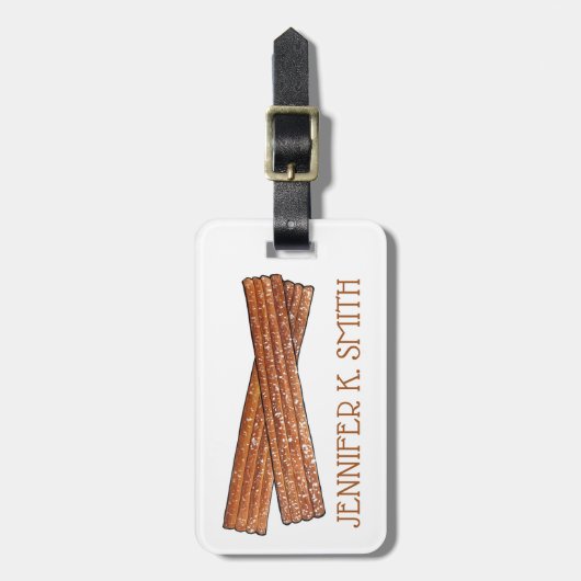 CHURROS Spanisch Gepäckanhänger (Vorderseite vertikal)