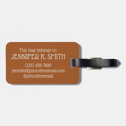 CHURROS Spanisch Gepäckanhänger (Rückseite horizontal)