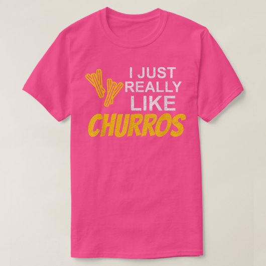 Churros Spanisch Meican Bolivianische Lebensmittel T-Shirt (Design vorne)
