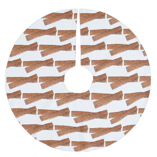 CHURROS Spanisch Polyester Weihnachtsbaumdecke (Vorderseite)