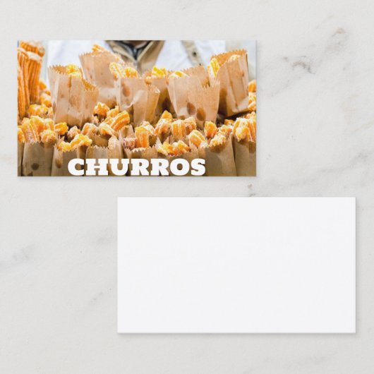 Churros Visitenkarte (Vorne/Hinten)