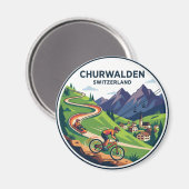 Churwalden Schweiz Magnet (Vorderseite/Rückseite)