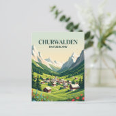 Churwalden Schweiz Postkarte (Stehend Vorderseite)