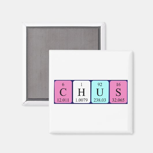 Chus Periodenmagnet Magnet (Vorderseite/Rückseite)