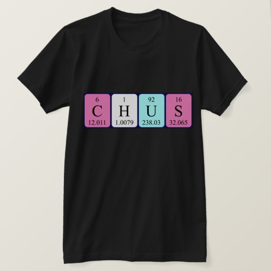 Chus Periodenname Shirt (Design vorne)
