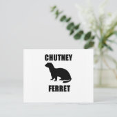 Chutney Ferret Postkarte (Stehend Vorderseite)