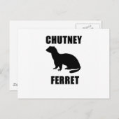 Chutney Ferret Postkarte (Vorne/Hinten)