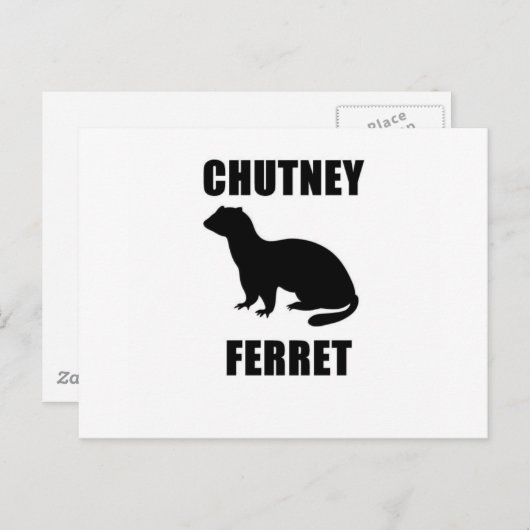 Chutney Ferret Postkarte (Vorne/Hinten)