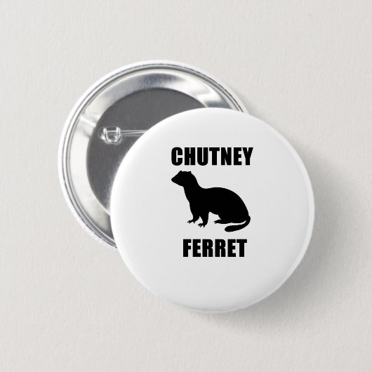 Chutney-Frettchen Button (Vorne & Hinten)