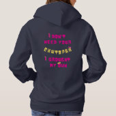 Chutzpah Girl Hoodie (Rückseite)