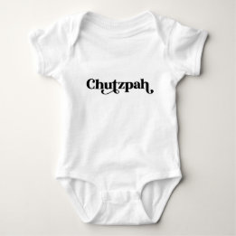 Chutzpah Yiddish-Spaß Baby Strampler