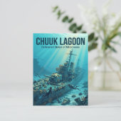 Chuuk-Lagune Föderierte Staaten von Mikronesien Postkarte (Stehend Vorderseite)