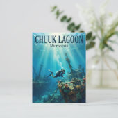 Chuuk-Lagune Mikronesien Postkarte (Stehend Vorderseite)