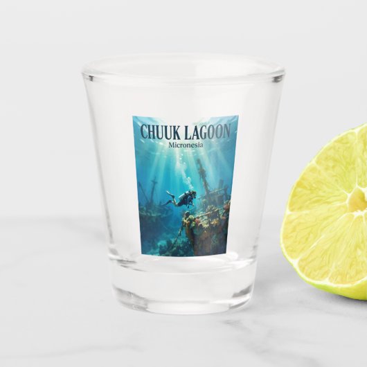 Chuuk-Lagune Mikronesien Schnapsglas (Vorderseite)