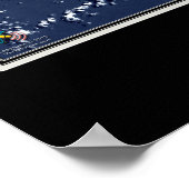 Chuuk Truk Lagoon Micronesia Satellitenkarte Poster (Ecke)