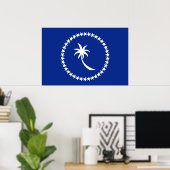 Chuuuk, Flagge Mikronesiens Poster (Heimbüro)
