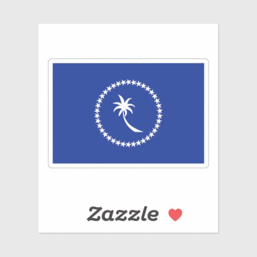 Chuuuk Micronesia Aufkleber (Blatt)