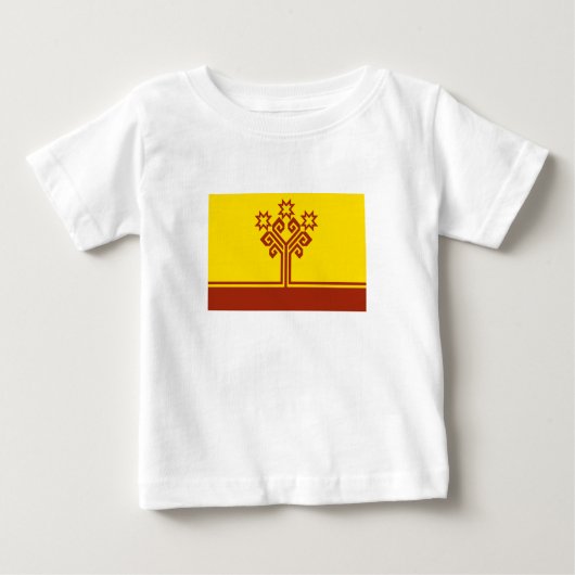 Chuvashia Flag Baby T-shirt (Vorderseite)