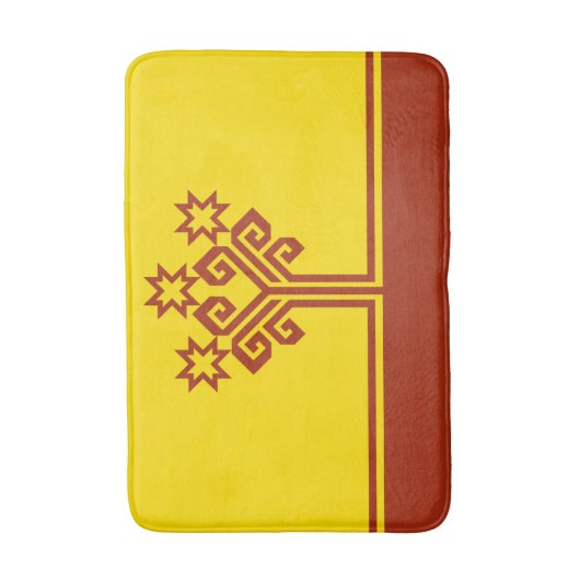 Chuvashia Flag Badematte (Vorderseite Vertikal)