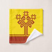 Chuvashia Flag Badhandtuch Set (Waschlappen)