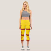Chuvashia Flag Capri Leggings (Vorderseite)
